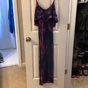 Tie dye maxi dress